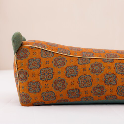 全棉双层纱老虎枕头全荞麦壳虎头枕芯加高透气亲肤牵引枕可拆洗 - 图2