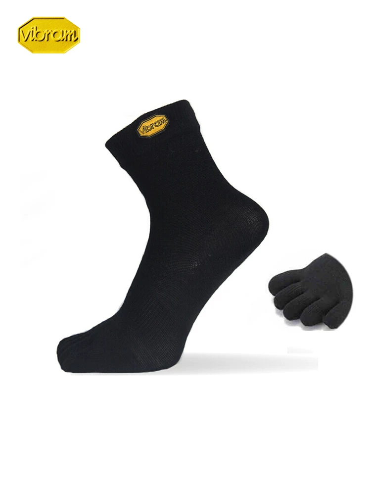 Vibram, non-slip socks for men and women, high boots for toes, absorbs sweat and smell, for running
