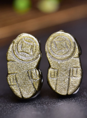 真品天然金曜石貔貅吊坠手链多尺