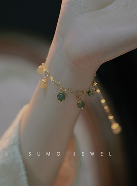 春见*和田玉手链女脚链ins设计灵