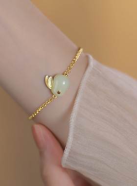 玉兔手链ins小众设计高级感手饰