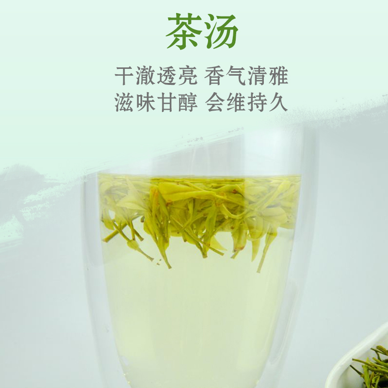 正宗黄金芽茶叶2024年新茶安吉春茶口粮白茶绿茶250g礼盒装黄金茶 - 图0