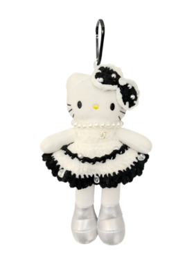 日本HelloKitty蝴蝶结名媛风长腿玩偶背包挂件kt猫卡通公仔钥匙扣