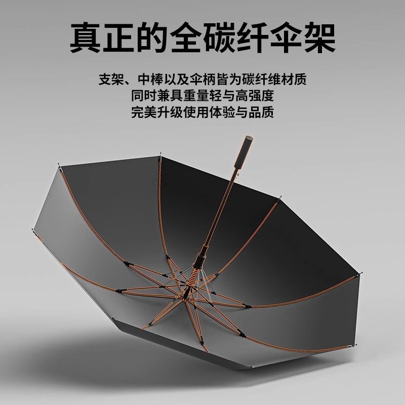 日本176克超轻全碳纤维雨伞长柄伞直柄高尔夫超大号防晒伞太阳伞,淘宝优惠券,粉丝福利购,淘宝优惠卷