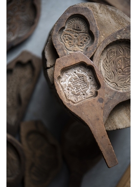 复古怀旧装饰月饼模具旧物