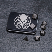 Bordegate 3 metal dice COC running group DnD dice 7 pieces of dragon and underground city Ksuru RPG