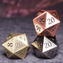 Large number of alloy metal dice Bode doors 20 face dice COC running group DND dice D20trpg Thrones