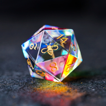 Magic color crystal COC dice bee Topic Kersuran dragon and underground city jewel TRPG ten thousand wise