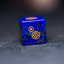 Steam punk 6 faces dice custom jewel running group dice COC running group D6 dice mahjong dice mechanical style