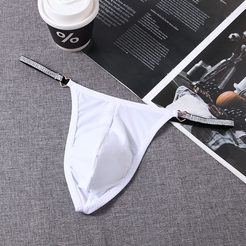 欧美外贸男丁字裤高弹银丝细带低腰男纯色T裤厂家批发M1409#,淘宝优惠券,粉丝福利购,淘宝优惠卷