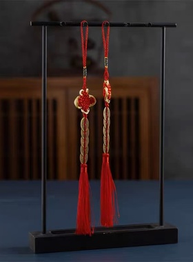 官作黄铜钱五帝銭中国结饰品