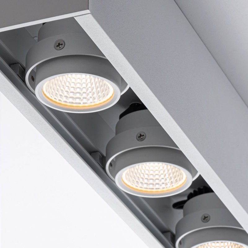 led长条明装斗胆射灯明装筒灯客厅多头无主灯餐厅全光谱格栅可调,淘宝优惠券,粉丝福利购,淘宝优惠卷