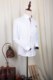 Stretch cotton gold button store men's long sleeve shirt