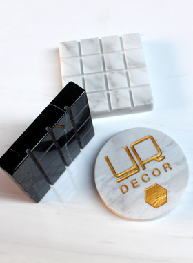 欧式风天然大理石商务收纳名片夹