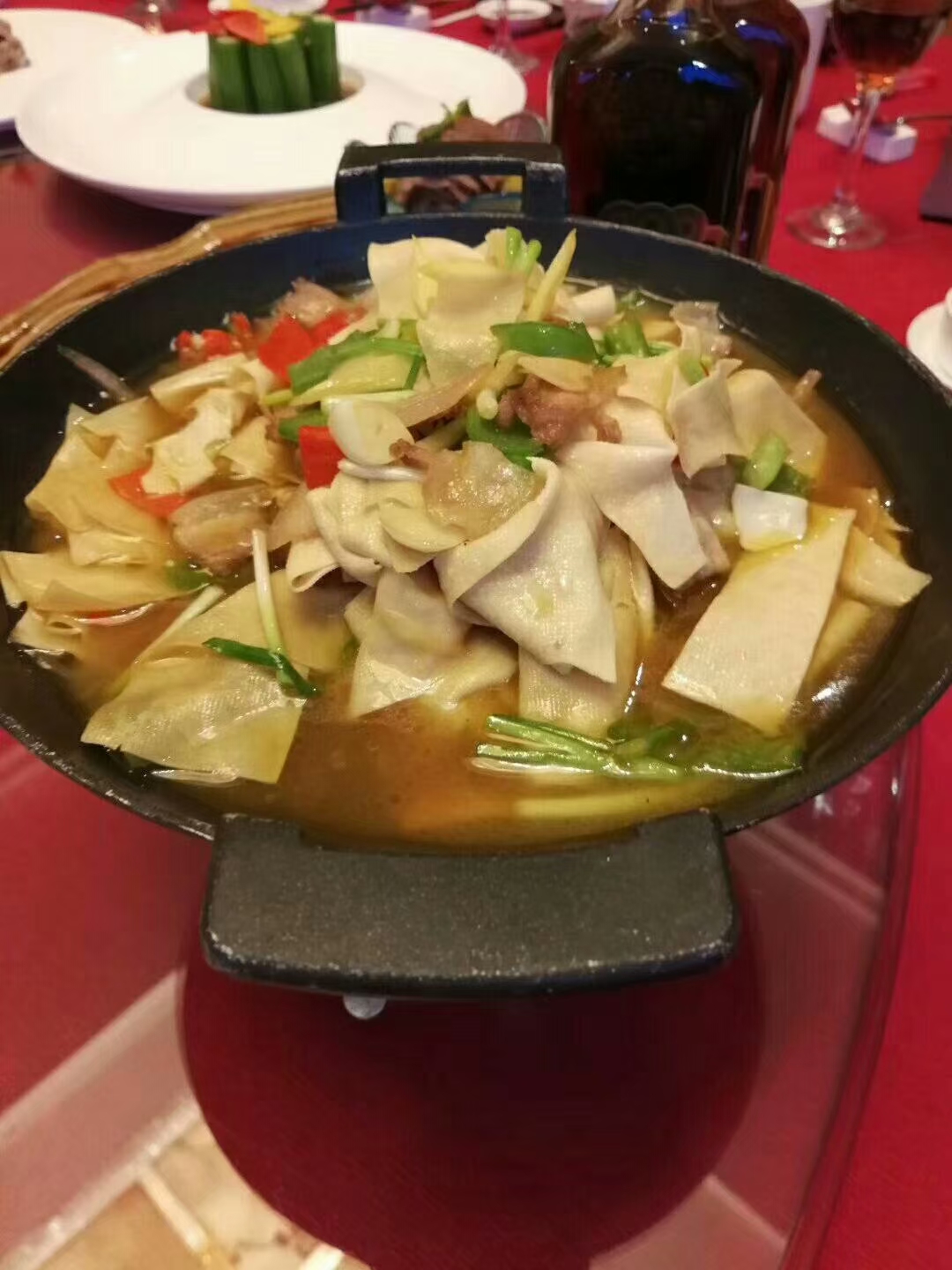 丈母娘原浆豆皮 半成品酒店特色菜速冻湘菜凉菜腐竹豆腐豆浆火锅 - 图1