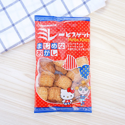日本进口零食品 野村制果天日盐淡盐味韧性饼干松脆小圆饼 - 图1