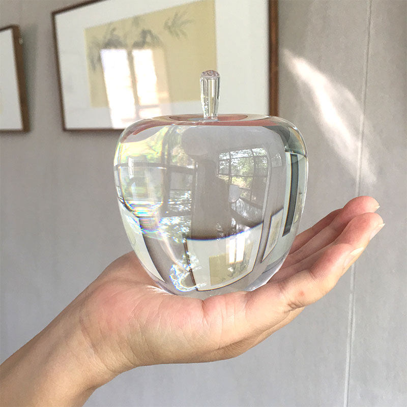 水晶苹果特大客厅玄关酒柜装饰品轻奢高档礼品生日平安夜圣诞礼物,淘宝优惠券,粉丝福利购,淘宝优惠卷