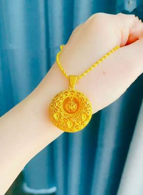 古迪美2025新款镂空花丝项链