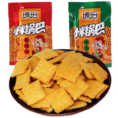 吃的食品零食虾仔面五毛钱小锅巴干脆怀旧休闲小吃大全90后大礼包 - 图2