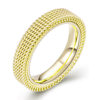 Jewelry Double Layer Mesh Hollow Titanium Steel Ring