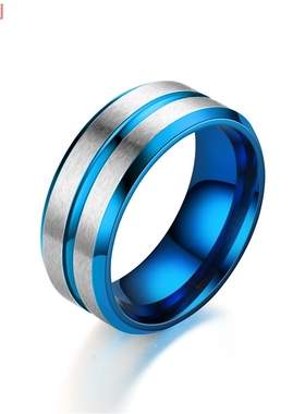 欧美风蓝色源头戒指