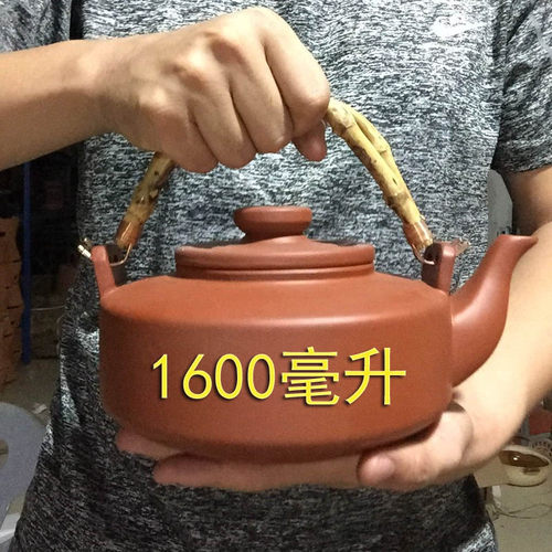 红泥炭炉潮州传统手工功夫茶炉橄榄碳炉煮茶壶砂铫紫砂风炉取暖炉 - 图0