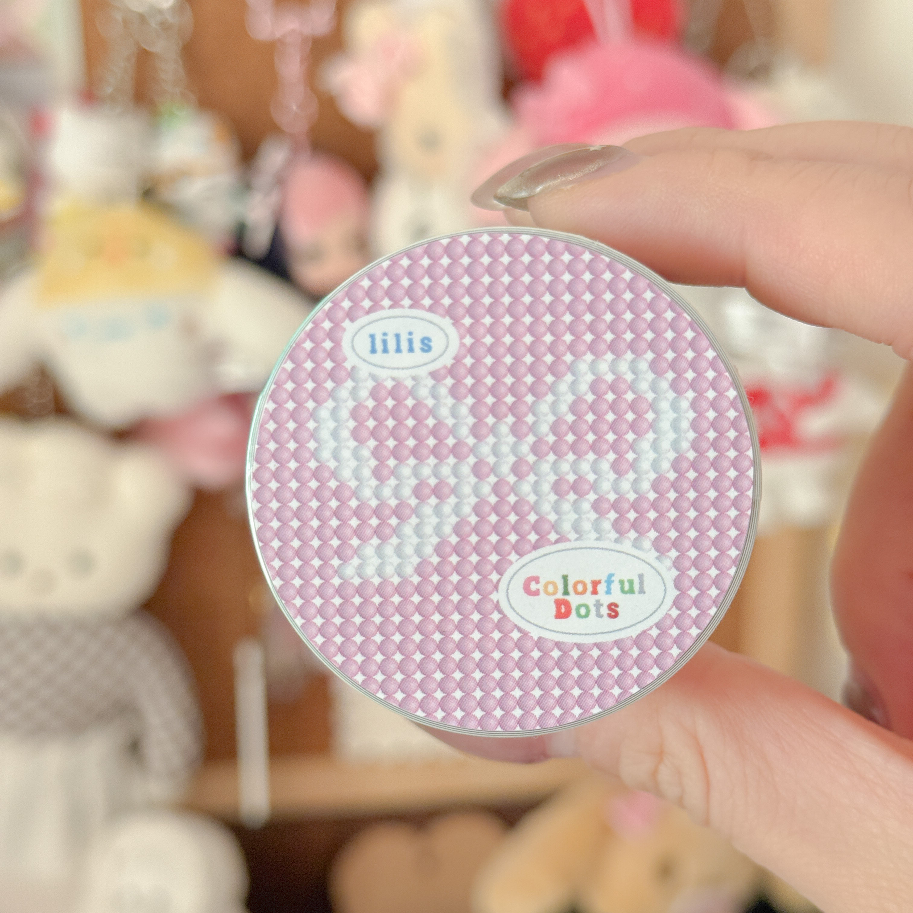 现货 栗栗斯彩虹deco小糖豆3mm圆单色纯色贴纸卷基础手帐打卡标记,淘宝优惠券,粉丝福利购,淘宝优惠卷