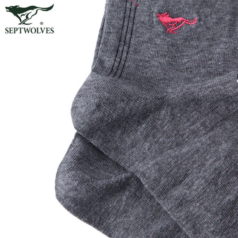七匹狼男士春秋全棉休闲深色纯棉袜 盛旺服饰短袜/打底袜/丝袜/美腿袜