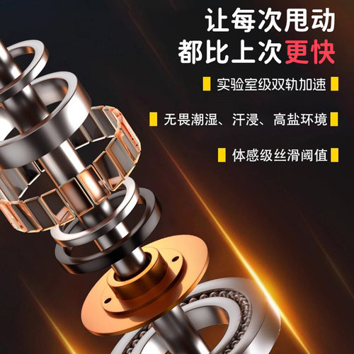 李宁中考专用跳绳4mm/5mm初中小学生考试包胶钢丝芯体育标准竞速 - 图1