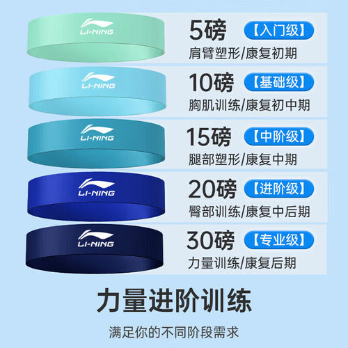 李宁康复训练恢复弹力圈专业脚踝用膝关节锻炼力量拉筋阻力带圈 - 图1
