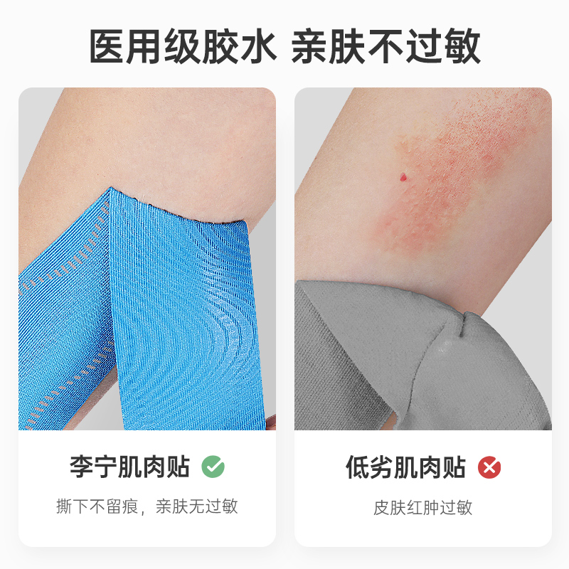 李宁肌肉贴预裁切自粘攀岩马拉松跑步登山羽毛球手指膝盖脚踝专用,淘宝优惠券,粉丝福利购,淘宝优惠卷