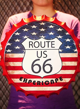 铁艺酒吧挂件铁皮美式