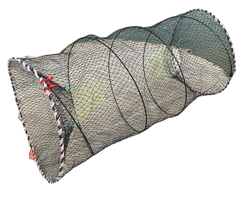 捕鱼花篮自动折叠圆形弹簧两头通鱼笼黑鱼笼鲫鱼笼甲鱼笼鳖笼渔网 - 图3