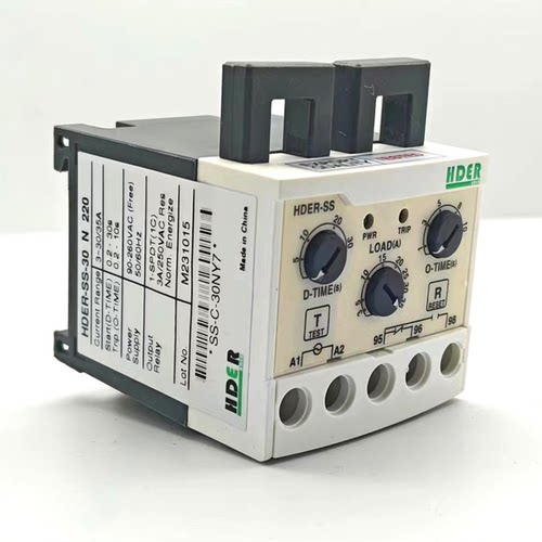 欣奥电子式过电流继电器HDER-SS 05N 30N 60N NW7/NY7 90-260V - 图2