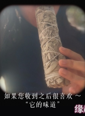 18cm天然鼠尾草室内香薰WhiteSage 正宗美国加州缓解情绪净化空气