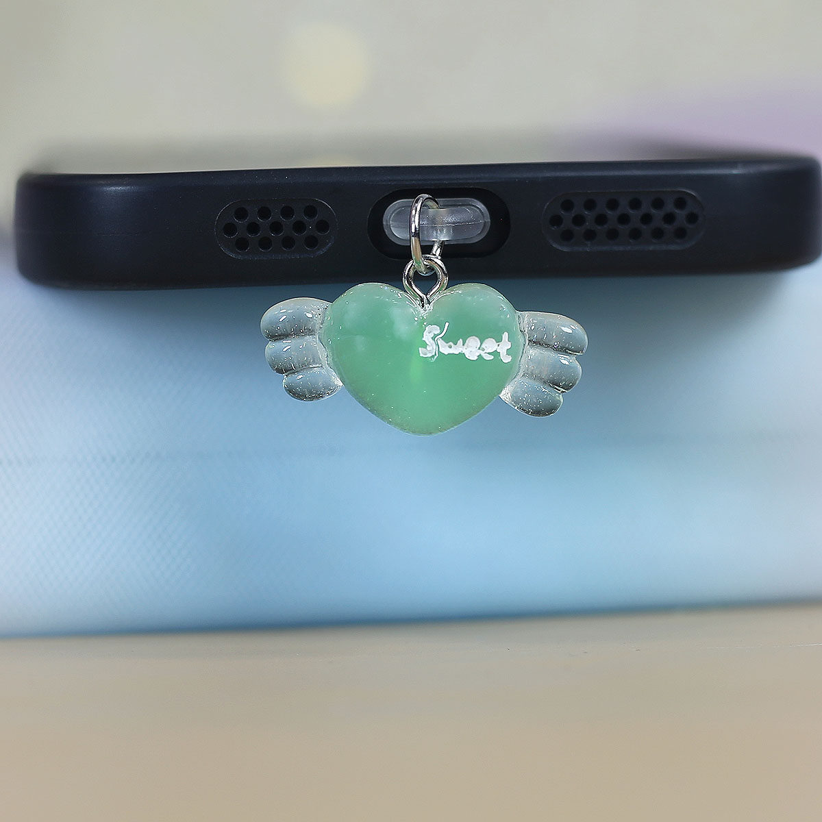 手机防尘塞挂件饰品配件甜蜜sweet情侣挂件字母爱心宝贝情人节女