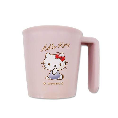 日本制大创三丽鸥联名卡通凯蒂猫带柄喝水杯迷你牙杯漱口杯122ml - 图3