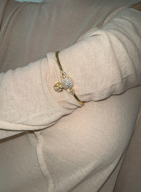 土星西太后超闪玻璃锆石手镯