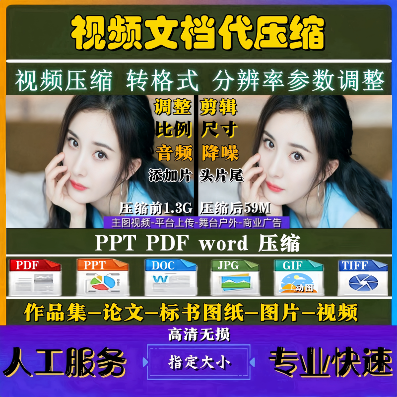 ppt pdf word视频无损压缩转mp4格式GIF改尺寸Excel图片文件大小,淘宝优惠券,粉丝福利购,淘宝优惠卷