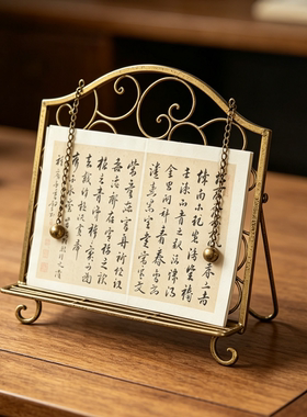 复古金属乐谱架链条装饰摆件