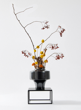 新中式陶瓷花瓶整体仿真花艺