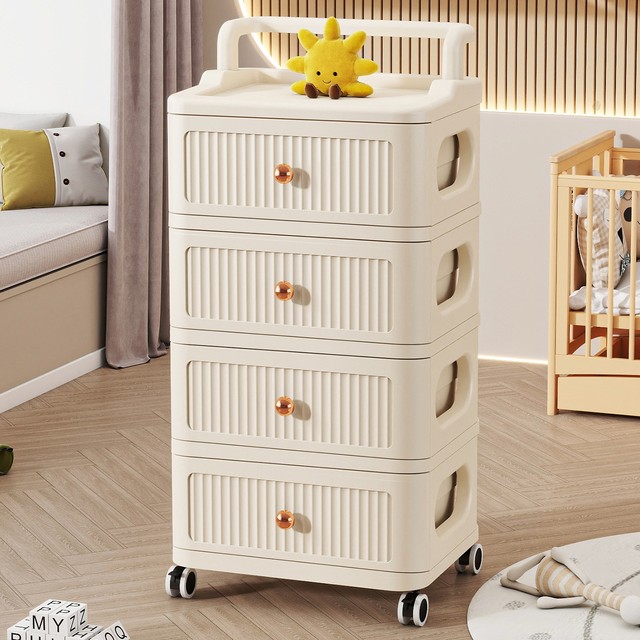 Drawer-type children's toy multi-layer storage cabinet