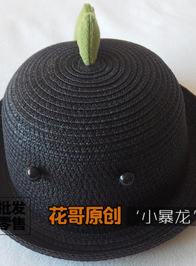 卡通时尚潮牌亲子遮阳帽包邮草帽