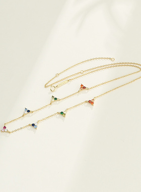 PDPAOLA纯银女网红项链生日礼物