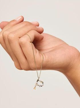 s925纯银欧美英文字母项链女