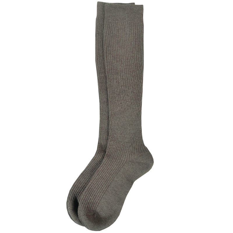 80%羊绒保暖无骨羊毛堆堆袜瘦腿螺纹秋冬薄暖 美利奴羊绒长筒女袜 - 图3