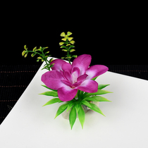 Hotel Dining Tray Accessories Flower And Grass Small Pendulum Mood Dish Swing Tray Decorated with orchids Small Swinging Pieces Dinner Plate Flowers