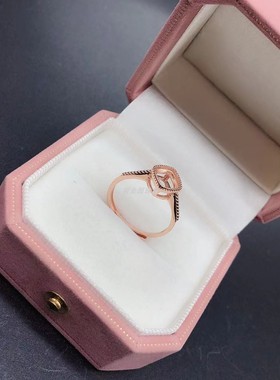 S925银包镶款戒指枕形方6*6*mm