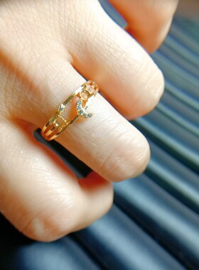 925银戒指空托圆形3*3