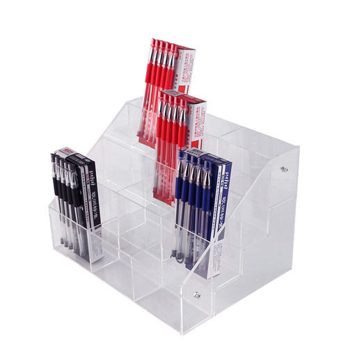 桌面收纳盒分格塑料化妆品客厅茶几遥控器整理盒宿舍杂物储物盒子 - 图3